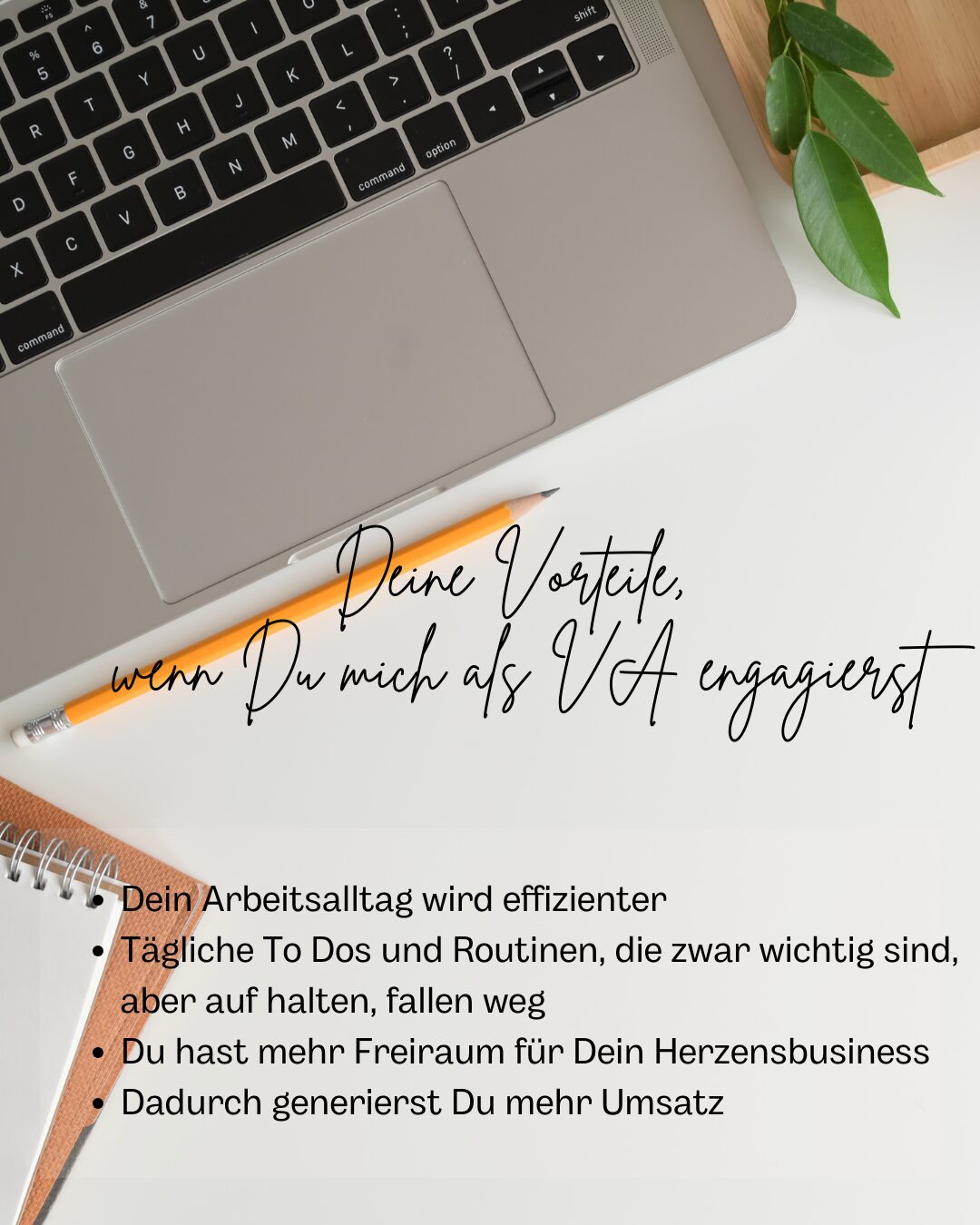Deine Vorteile wenn du mich als Virtuelle Assistenz engagierst