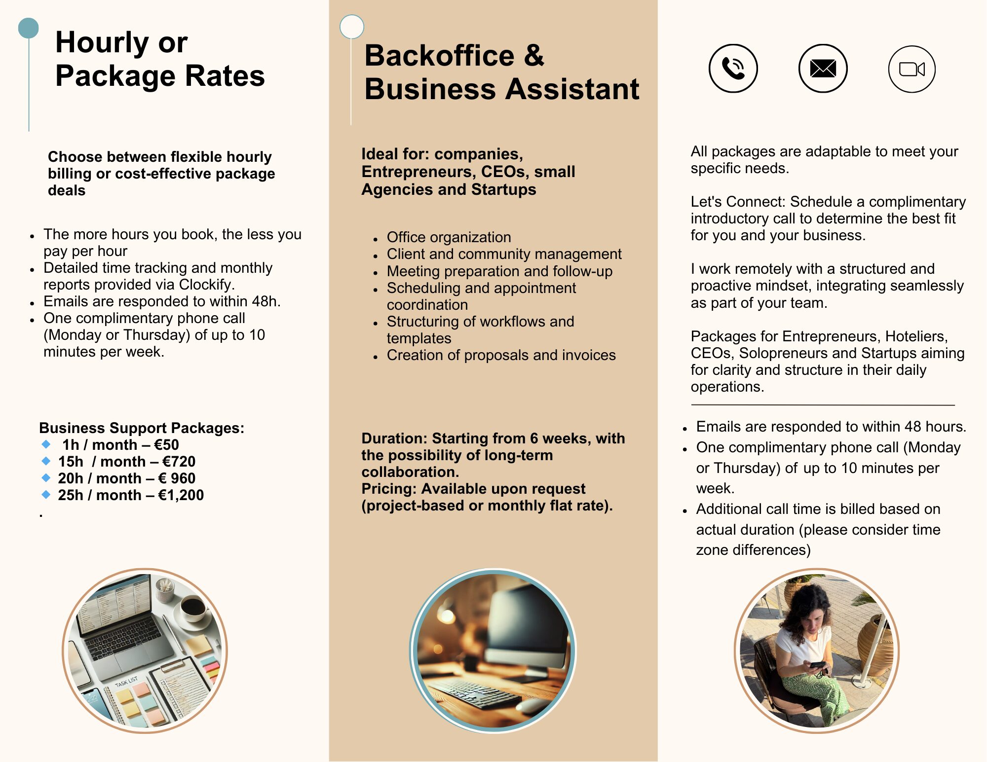 Office Entrepreneur Backoffice Assistant Office Entrepreneur Backoffice Assistant Prices packages money costs